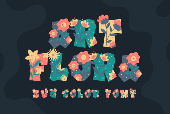 Art Flora: Where Playful Typography Meets Floral Charm