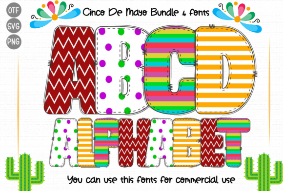 Cinco De Mayo Set: A Vibrant Font for Bold, Festive Designs