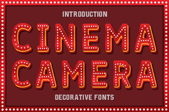 Cinema Camera: A Vibrant Font for Creative Branding