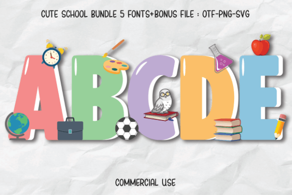 Cute School: A Bold Typeface for Playful Projects