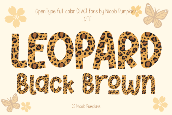 Leopard Black Brown: A Friendly Font for Creative Projects