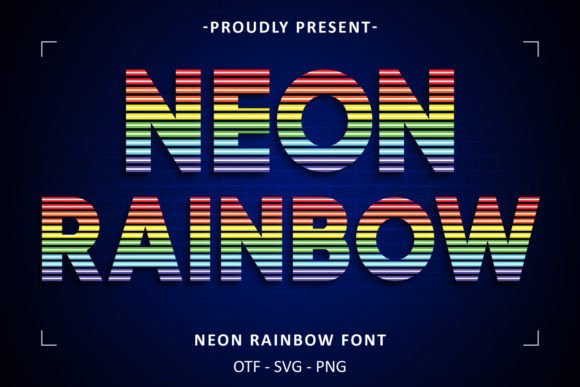 Neon Rainbow: Capturing Urban Glow in Modern Typography
