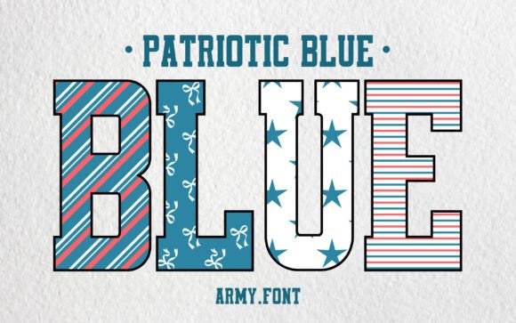 Patriotic Blue: A Fresh Take on Classic College Typography