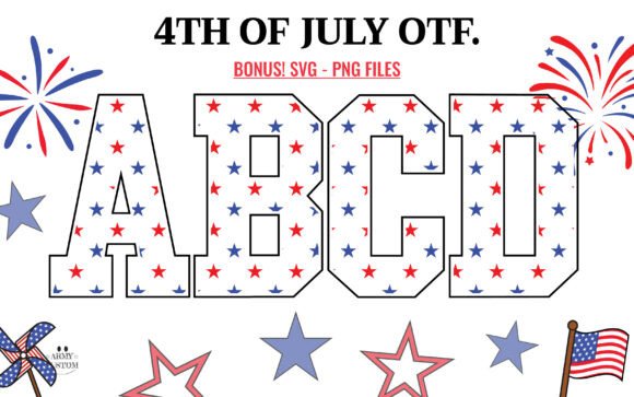 Patriotic Typography: The American Font for 4th of July