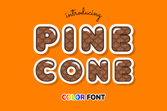 Pinecone: A Festive Color Font for Your Winter Projects