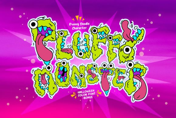 Pluffy Monster: A Playful Font for Halloween and Beyond