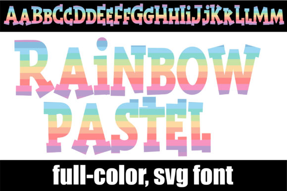 Rainbow Pastel: A Whimsical Serif for Creative Projects