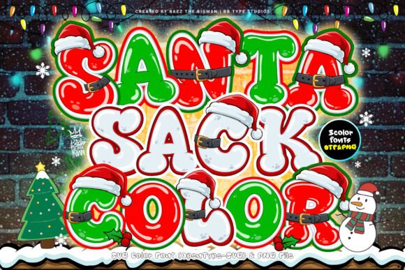 Santa Sack Color: Instant Holiday Cheer in Every Letter