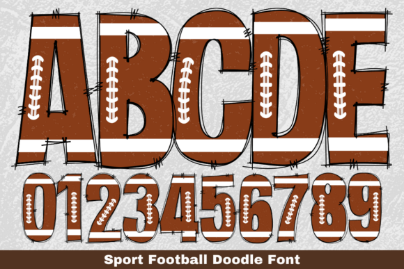 Sport Football Doodle: A Typeface for the True Fan