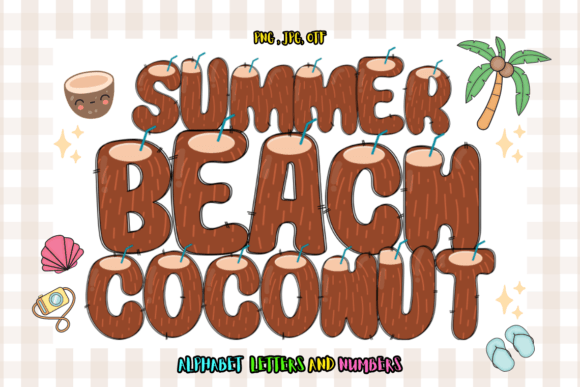 Summer Beach Coconut: The Ultimate Color Font for Vibrant Designs