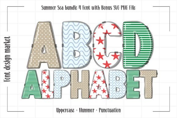 Summer Sea: A Playful Color Font for Creative Projects