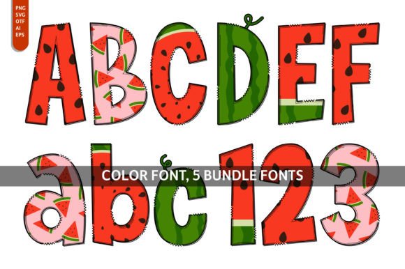 Super Watermelon Bundle: A Juicy Font Collection for Vibrant Designs