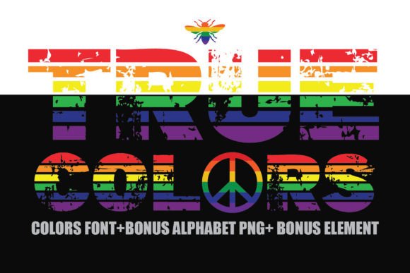 True Colors: A Rainbow-Inspired Font for Vibrant Creations