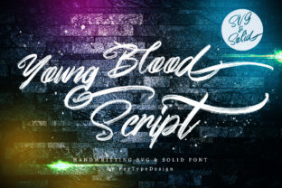 Unleash Raw Energy: The Young Blood Script Font