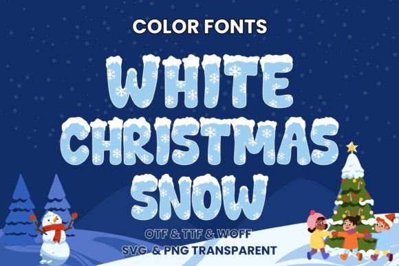 White Christmas Snow: A Festive Font for Magical Designs